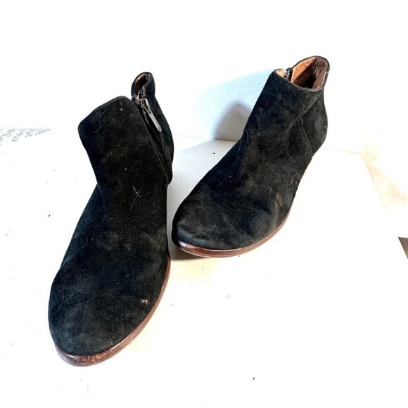 Sam Edelman Pryce Black Suede Ankle Boots Size 7.5 - Picture 2 of 9
